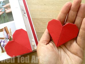 Kirigami Heart Corner Bookmarks